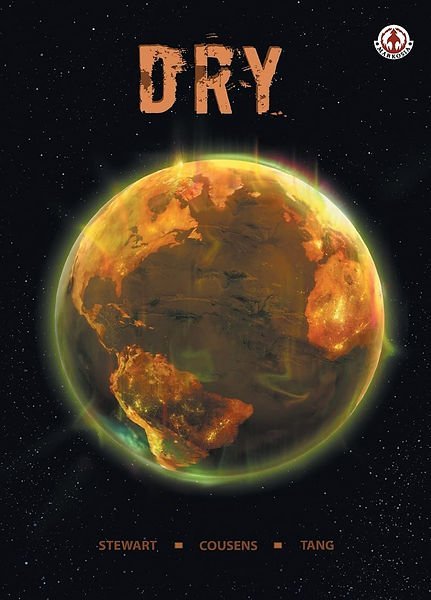 Book cover for "Dry - The Game of the Year," featuring bold typography and a minimalist design.